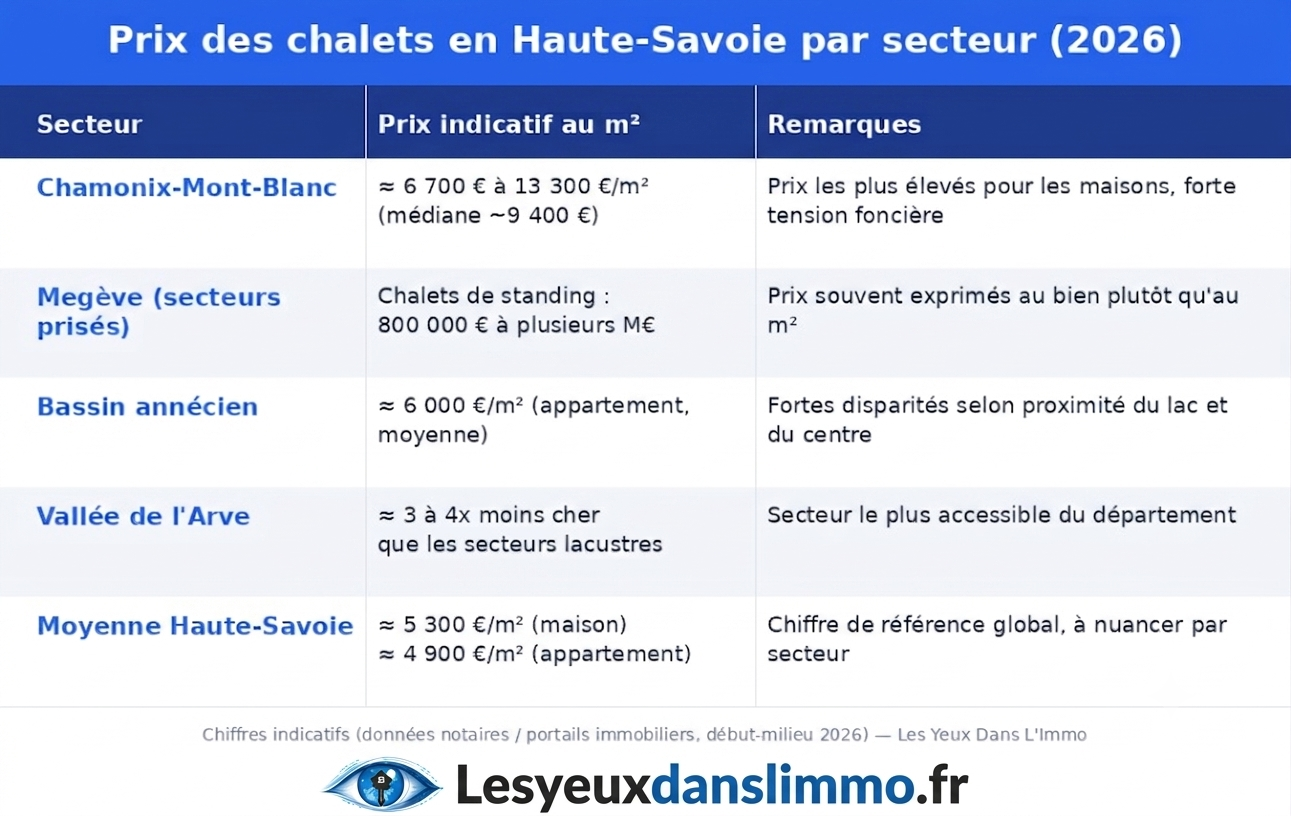 Combien vaut un chalet en Haute-Savoie ?